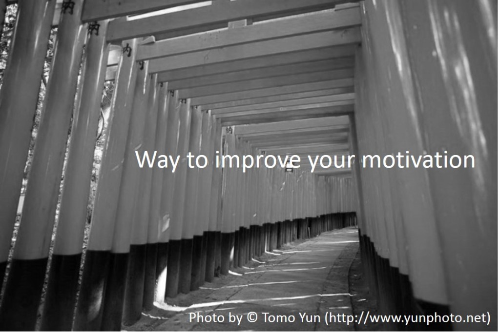 way to improve your motivation