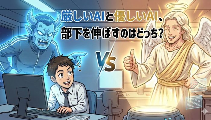 厳しいAIと優しいAI、部下を伸ばすのはどっち？ – 歩きながら考える vol.210